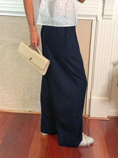 Linen Tuck Pants