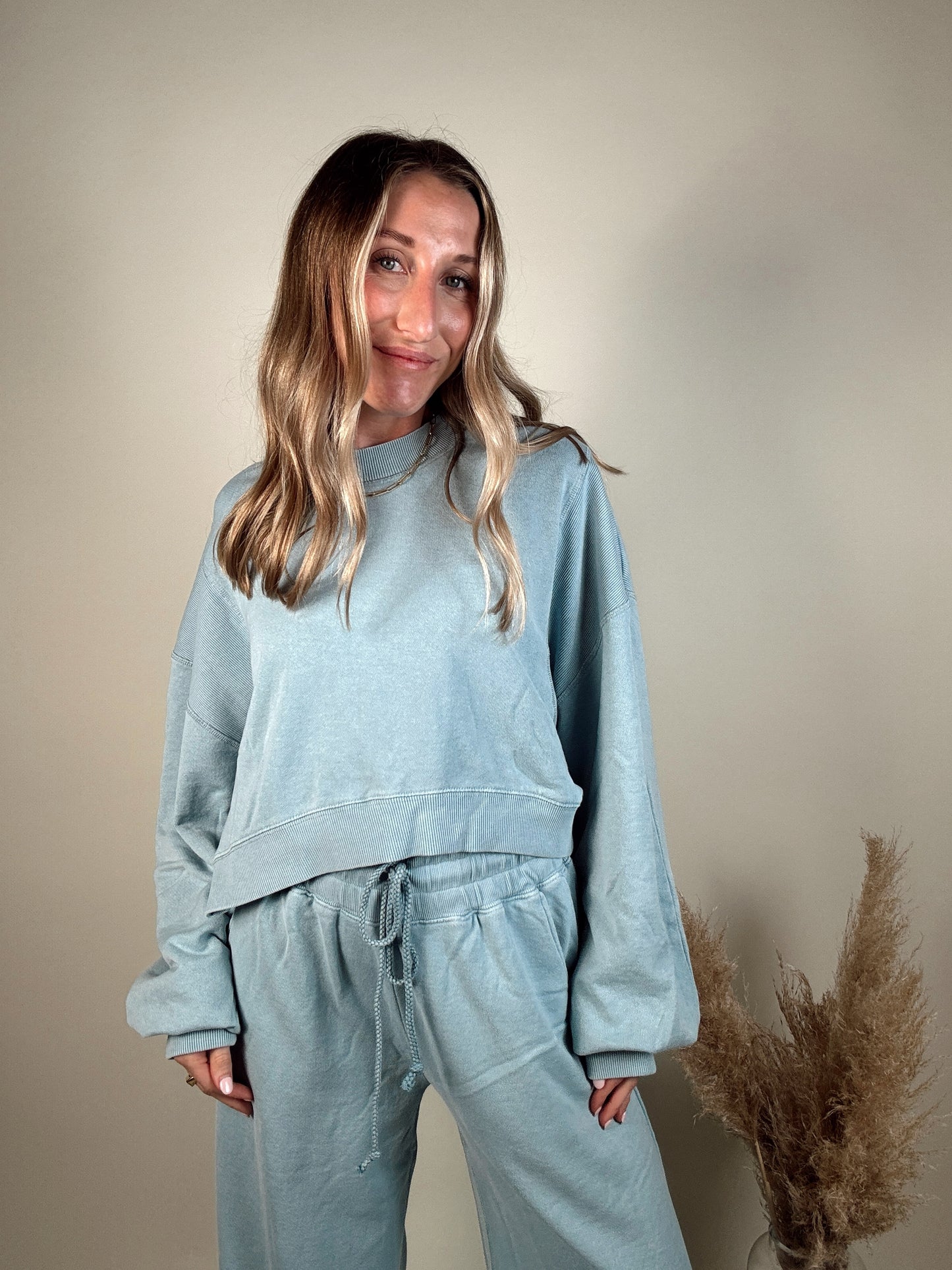 Cloud 9 Pants and Sweatshirt Set - Winter Sky