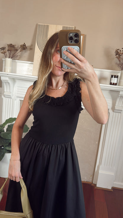Ruffled Midi Dress