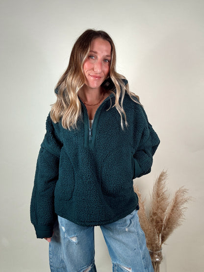 Teal Sherpa Jacket