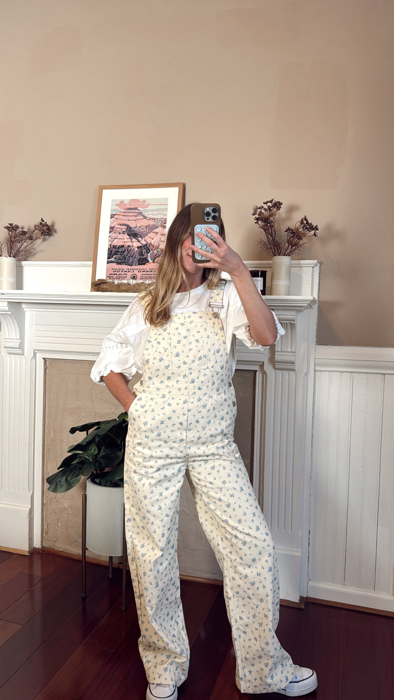 Ditsy Floral Overalls