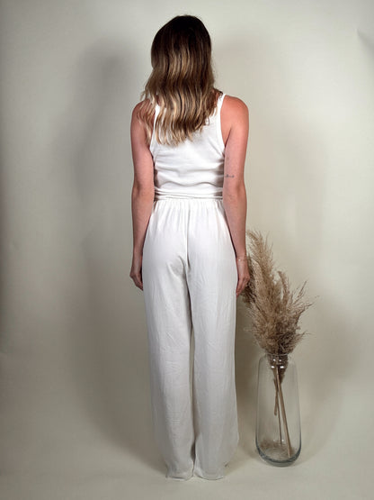 White Linen Pants