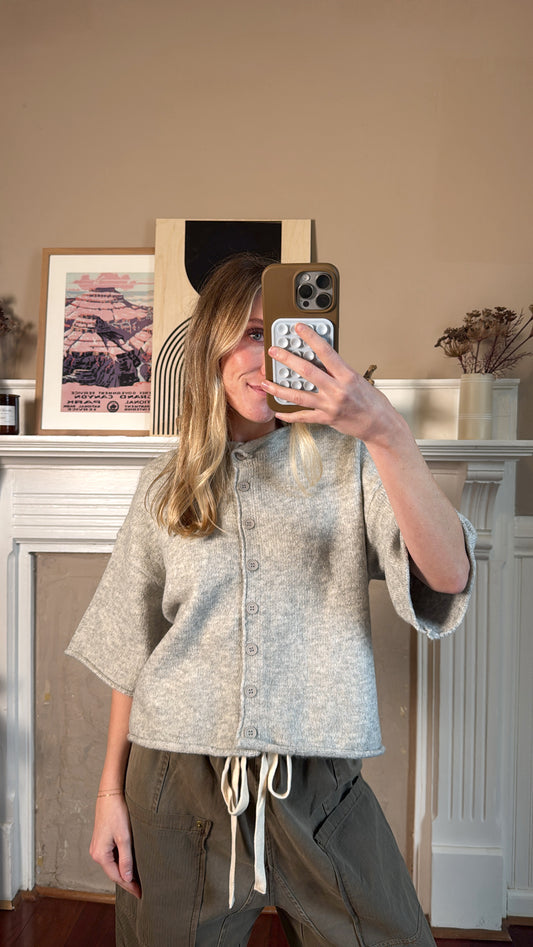 Kelsey Solid Quarter Sleeve Cardigan