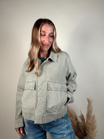 Sage Washed Cotton Jacket