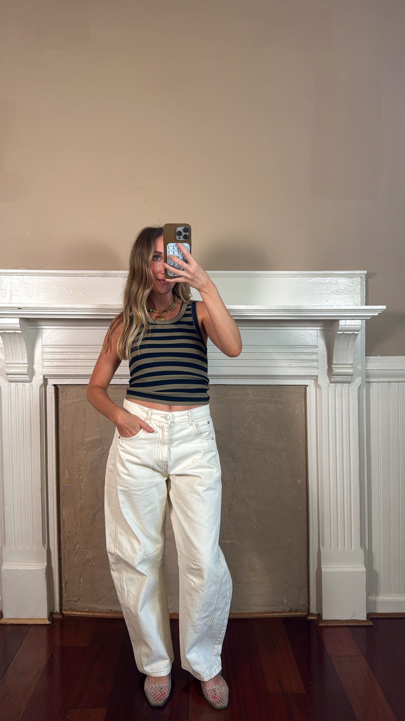 Mia Striped Ribbed Tank