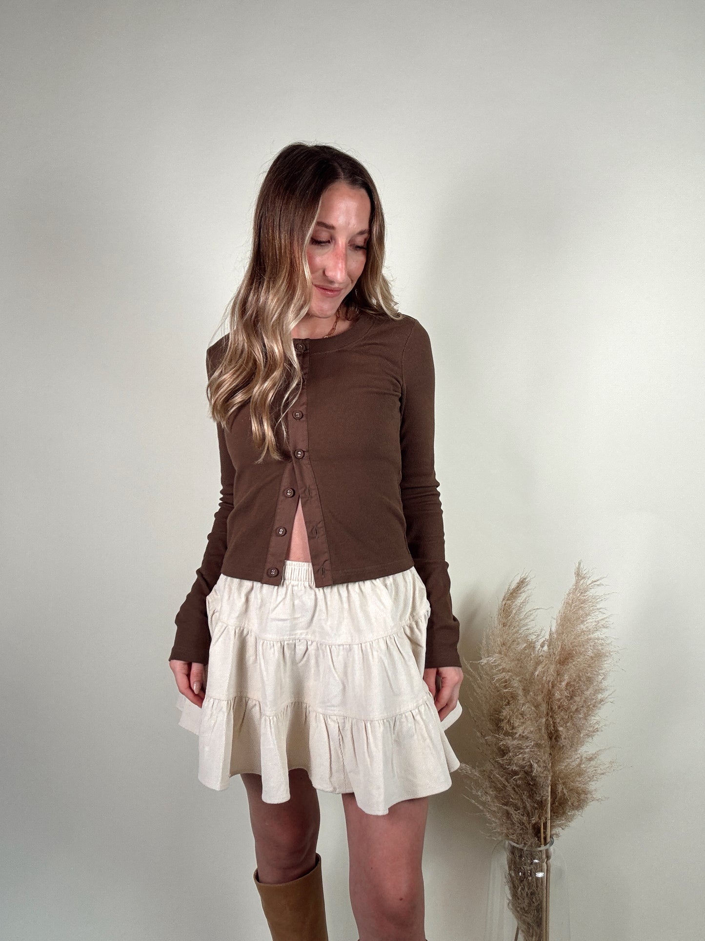 High Noon Tiered Mini Skirt