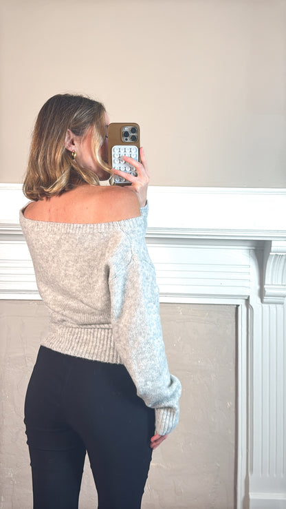 Audrey Off The Shoulder Sweater