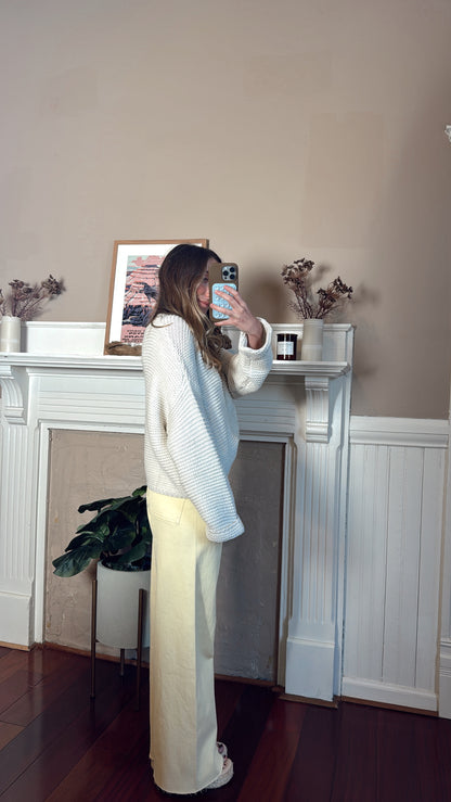 Banana Wide Leg Denim Pants