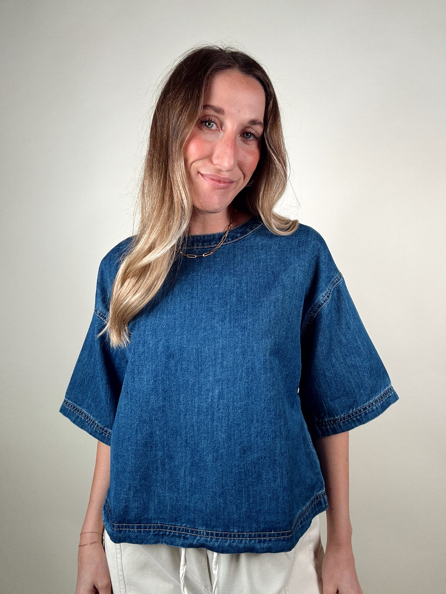Mable Denim Top
