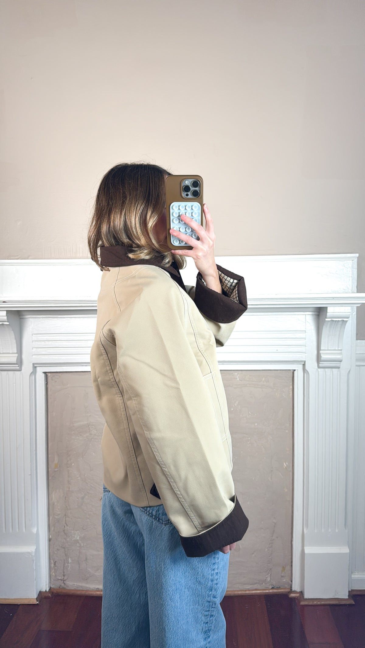 Contrast Trim Bomber Jacket