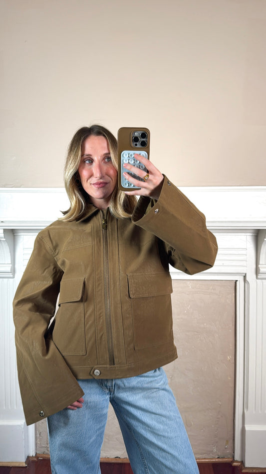 Suede Utility Jacket