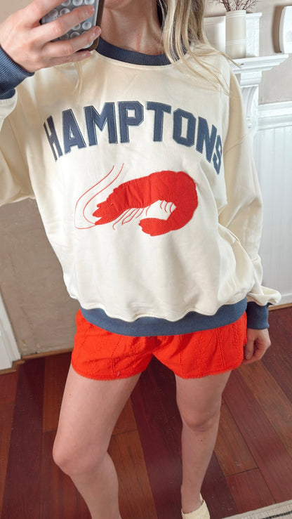 Hamptons Sweatshirt - Shrimp