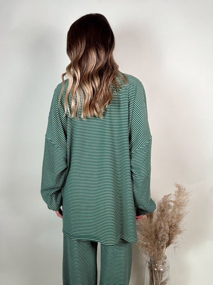 Lemon Lime Striped Top