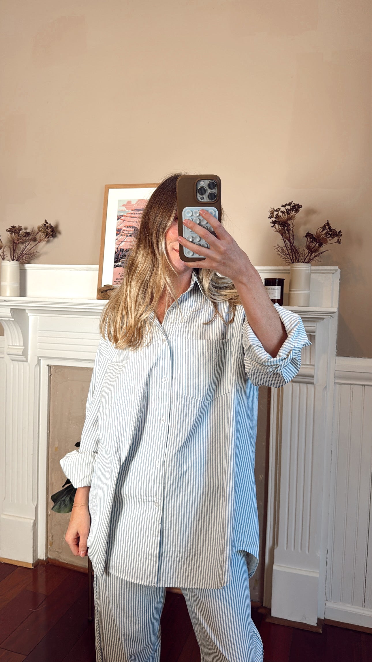 Sailor Striped Button Down Top