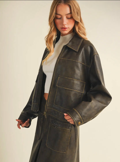 Leather jacket