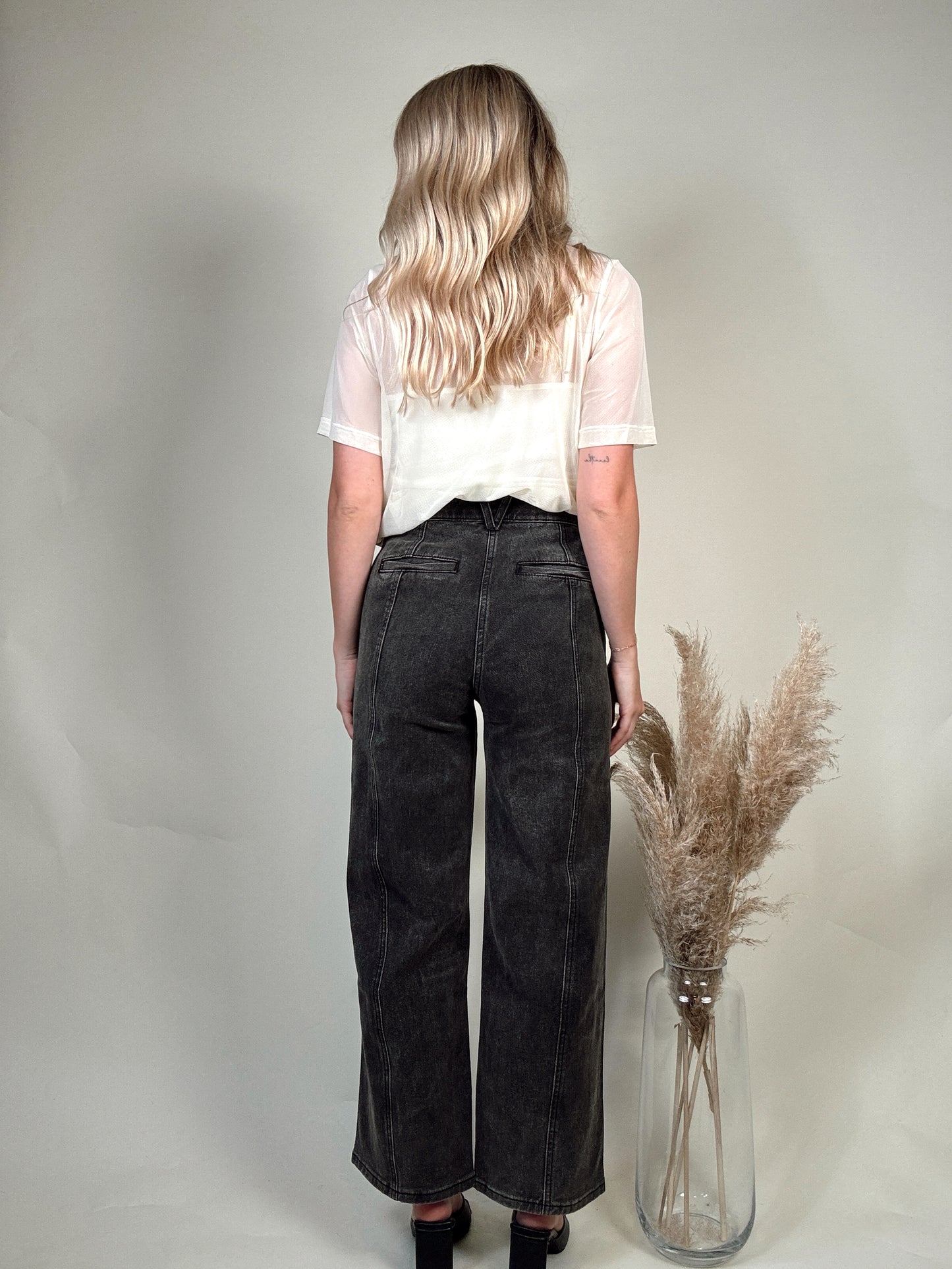 Paneled Stretch Jeans