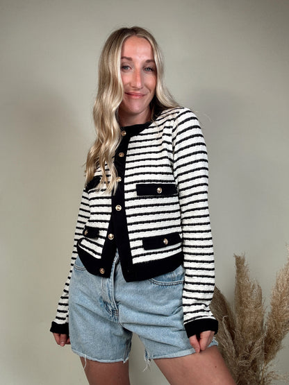 Paige Stripe Cardigan