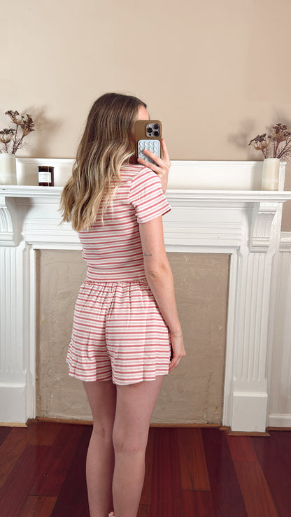 Raspberry Sorbet Top and Shorts Set