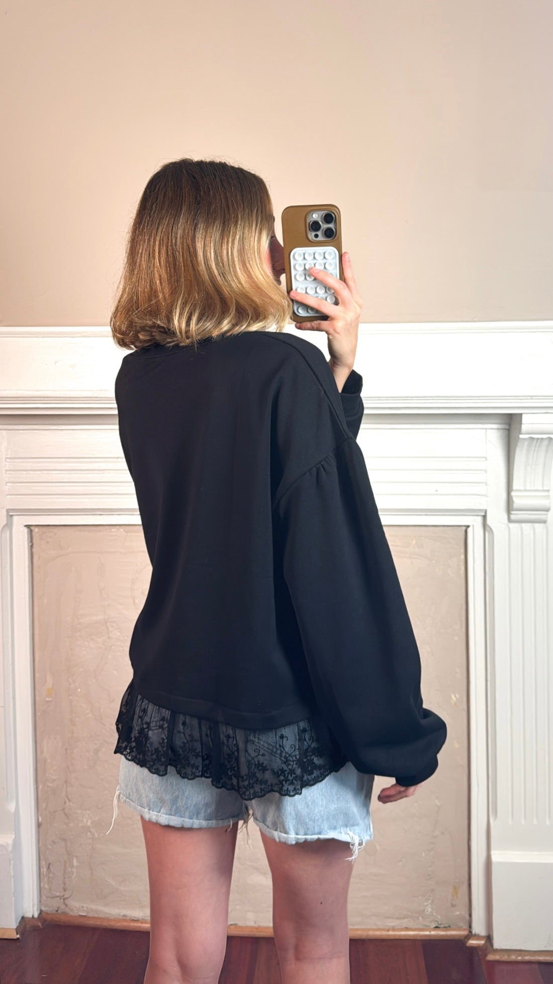 Lace Crew Neck