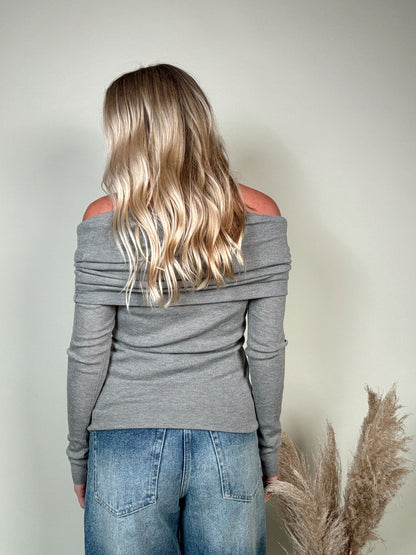 Ollie Sweater Top - Grey