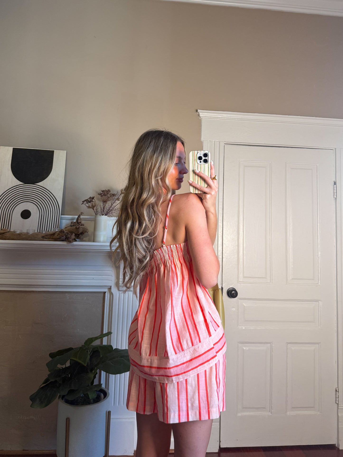 Leia Striped Tank and Shorts Set