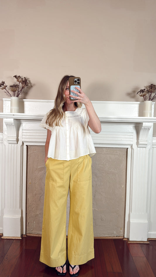 Mustard Wide Leg Pants
