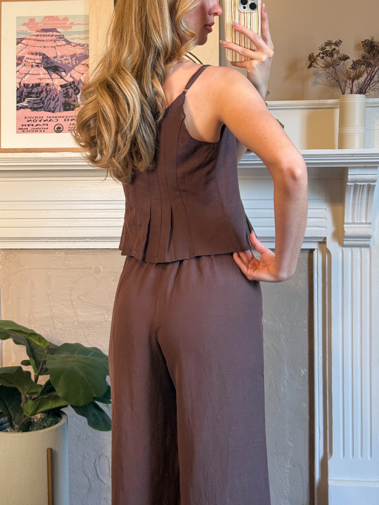 The Jocelyn Set | Top and Pants Linen Set