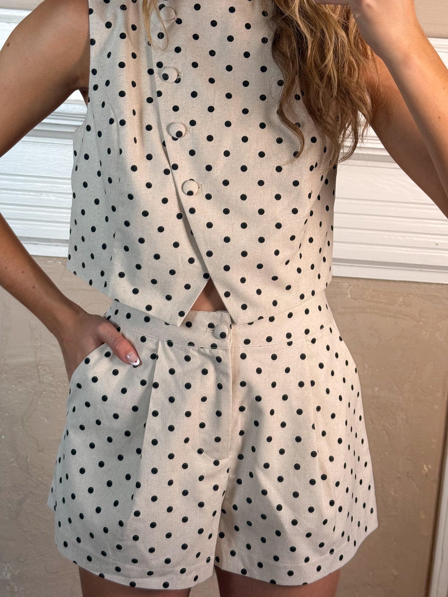 Penny Polka Dot Top and Shorts Set