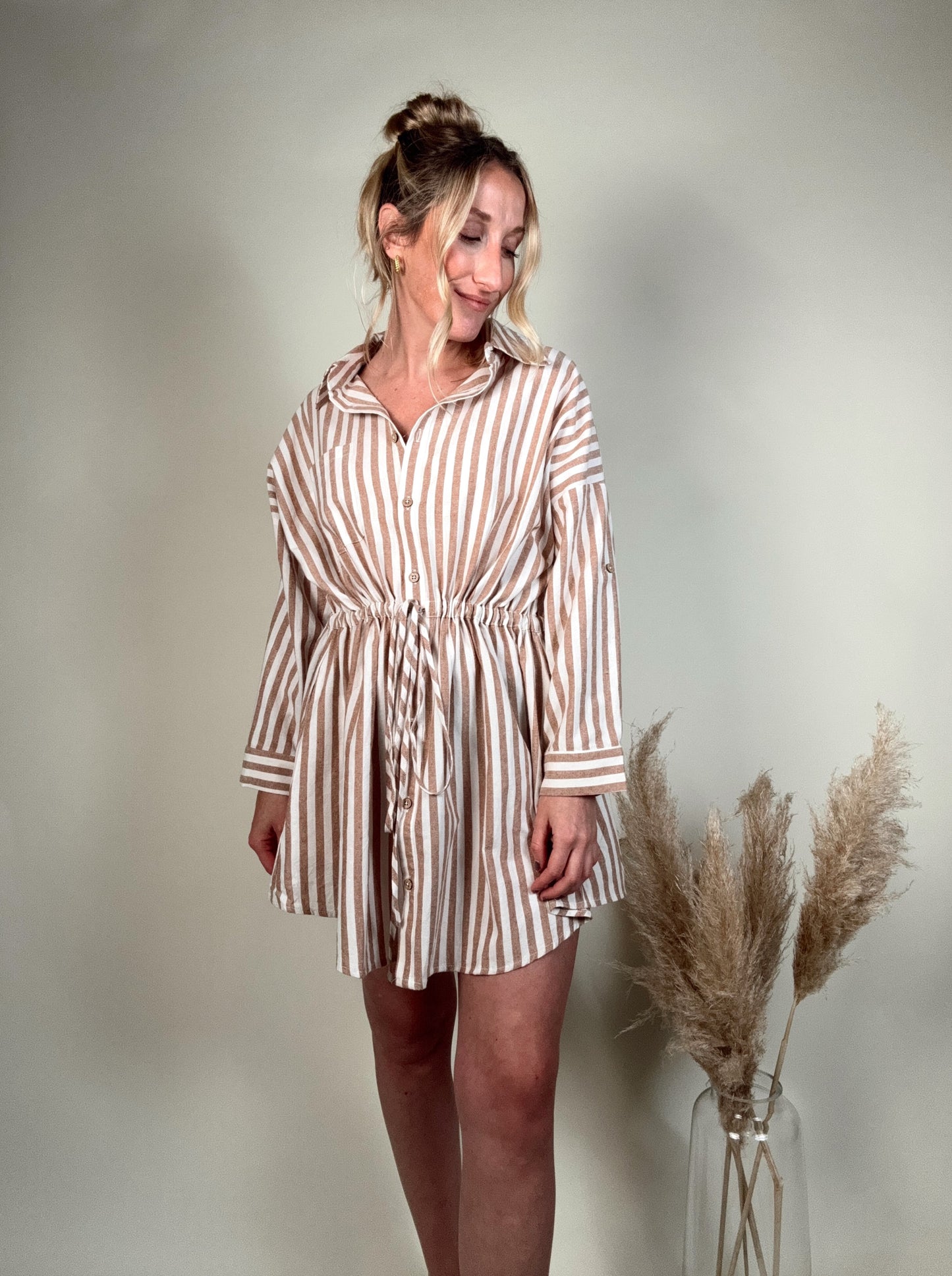 Sammy Stripe Shirt Dress