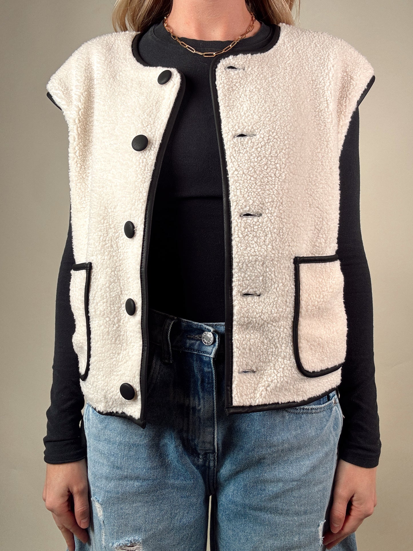 Reversible Teddy Sherpa Vest