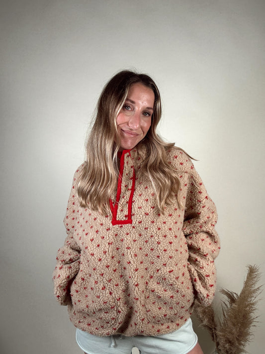 Heart Sherpa Fleece