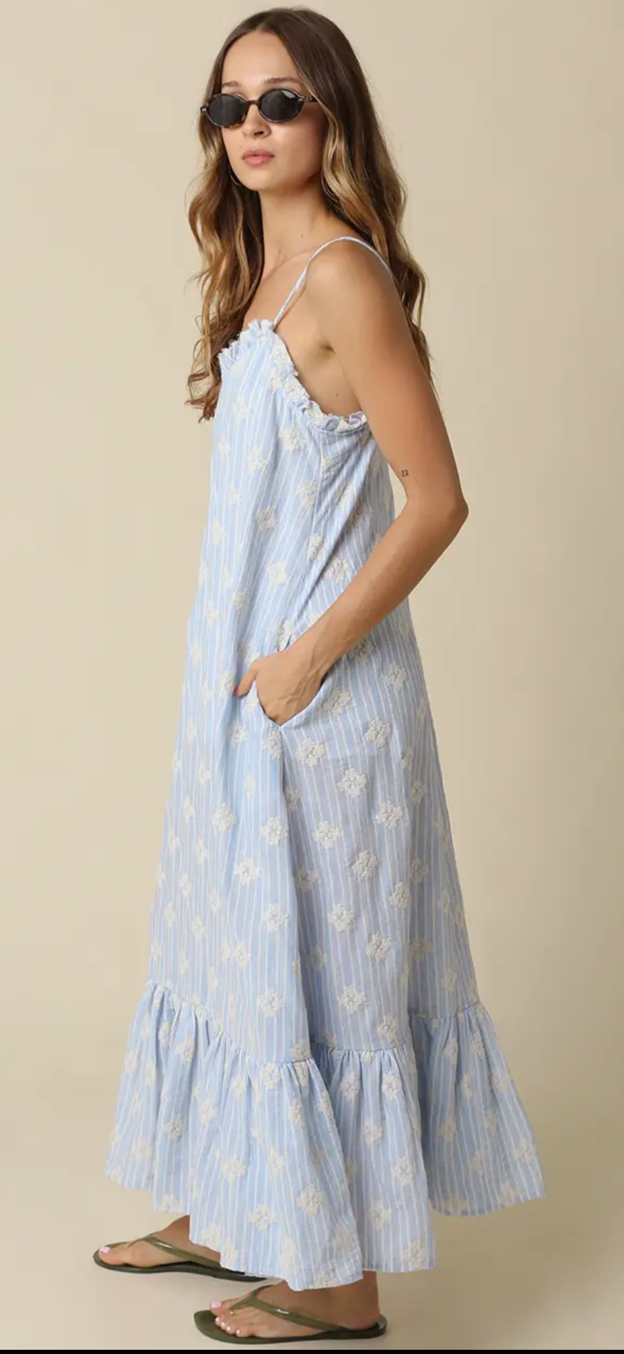 Daisy Floral Tiered Maxi Dress