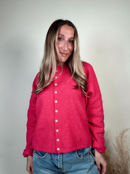 Nola Cardigan - Fuchsia