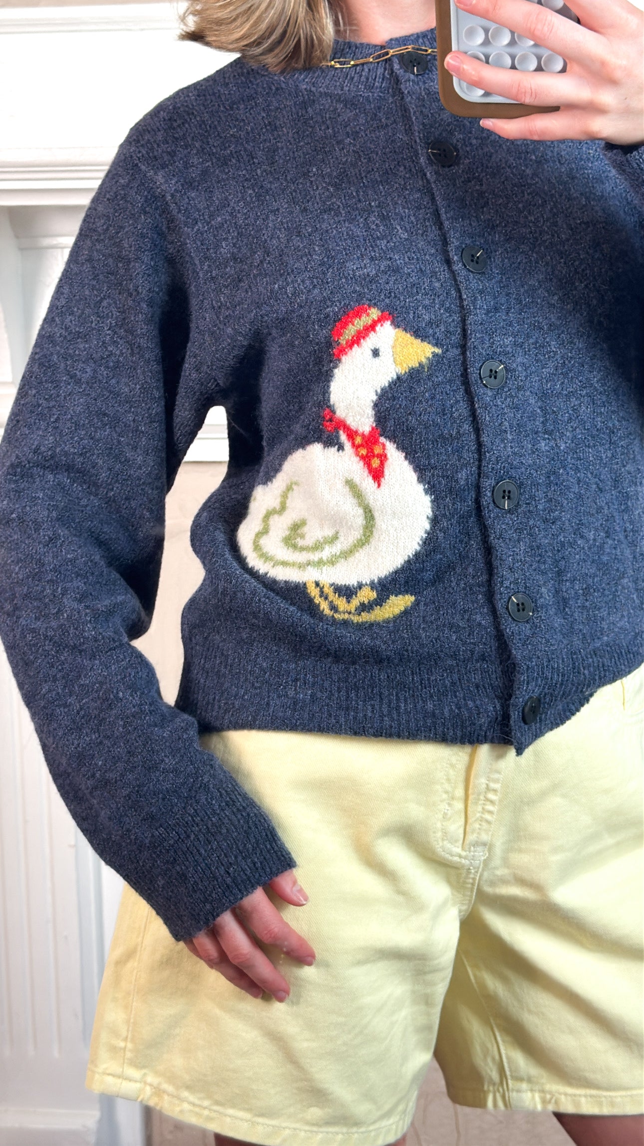 Grandpa Goose Cardigan