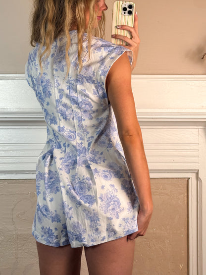 Pia Pleated Romper