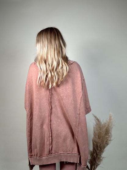 Mineral Wash Oversized Top