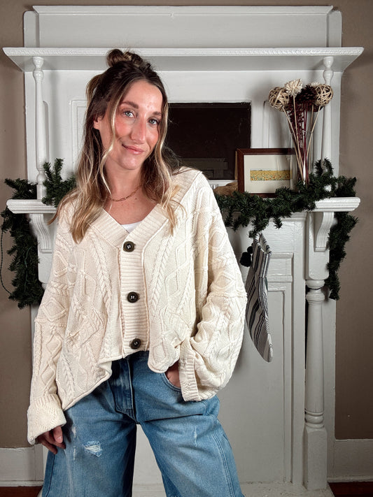 Anais Cable Knit Cardigan