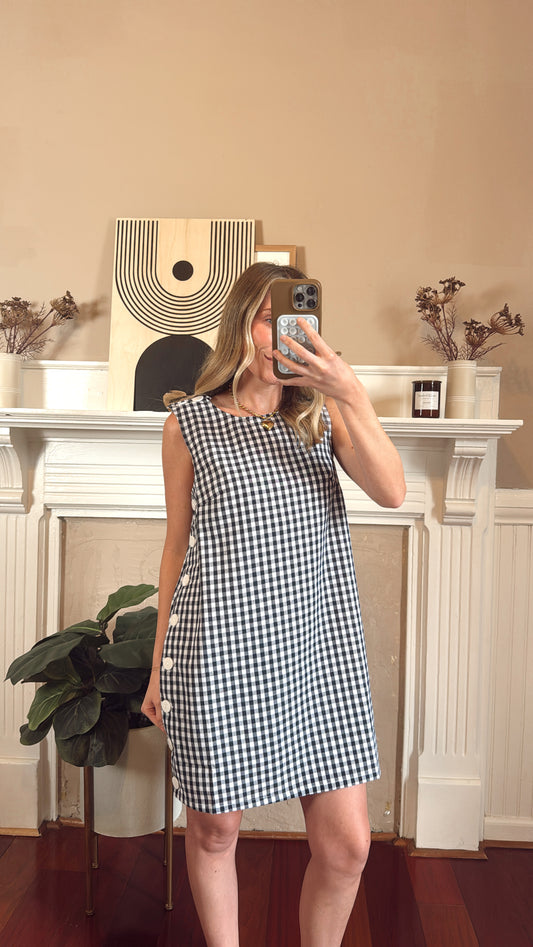 Picnic Sunday Dress - Navy