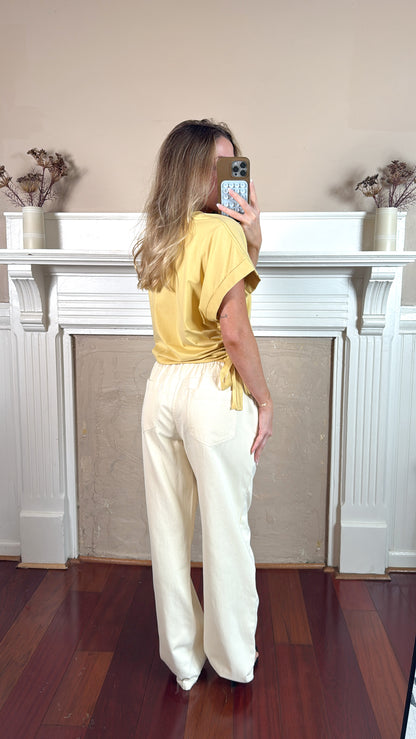 Mid rise Tie Jeans - PREORDER JUNE 17