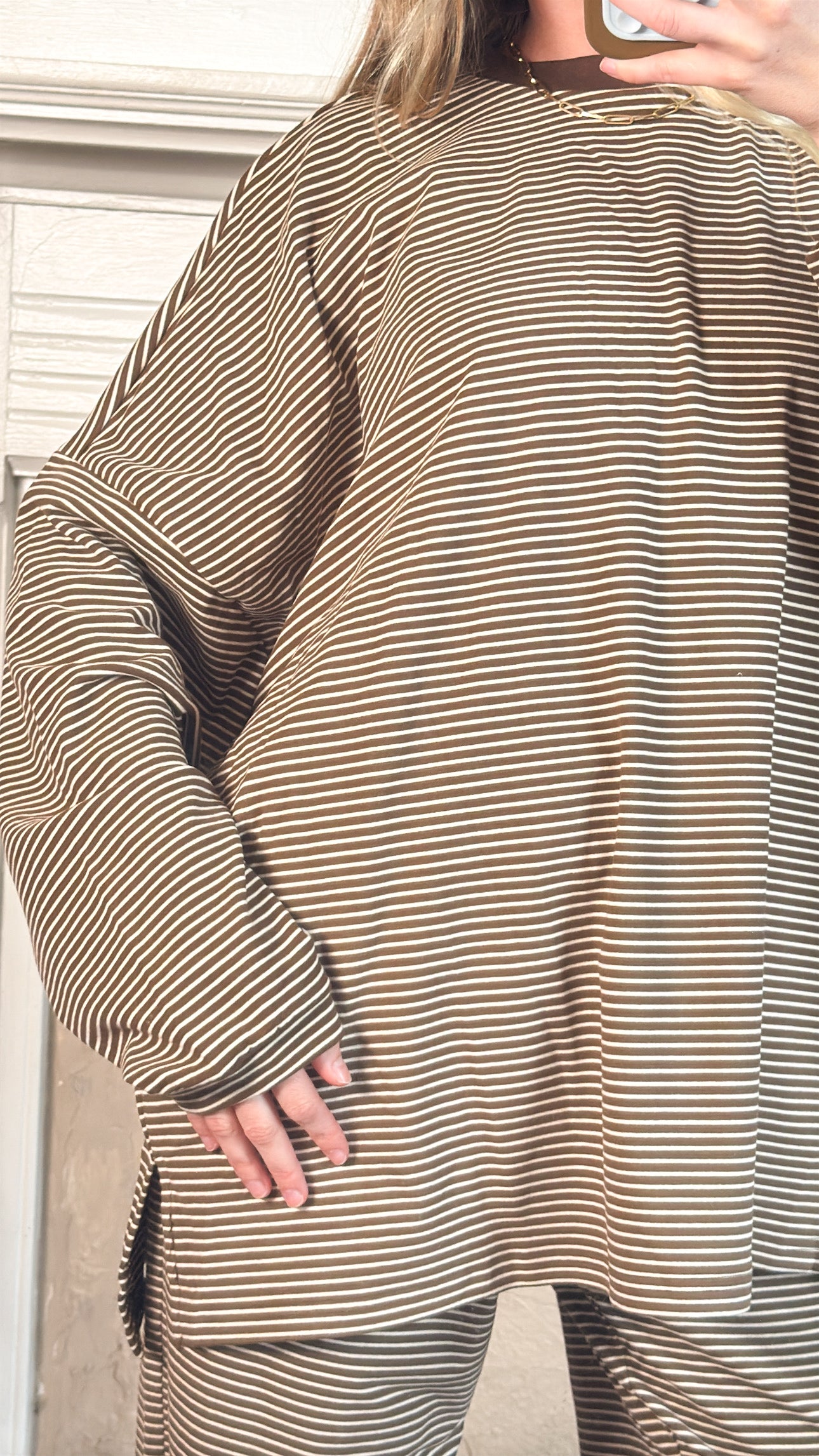 Brownie Striped Top