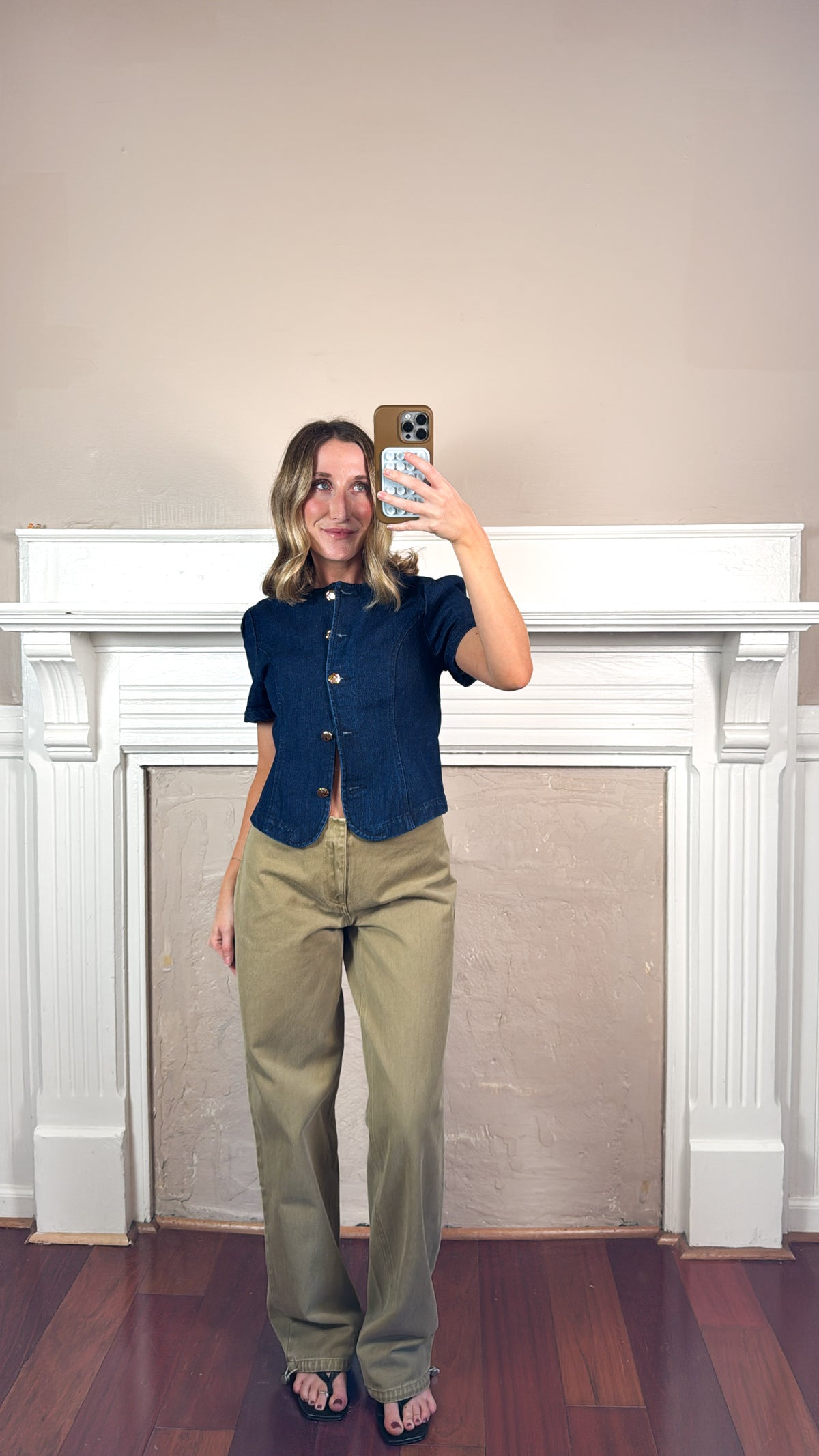 Nell Washed Wide Leg Utility Pants