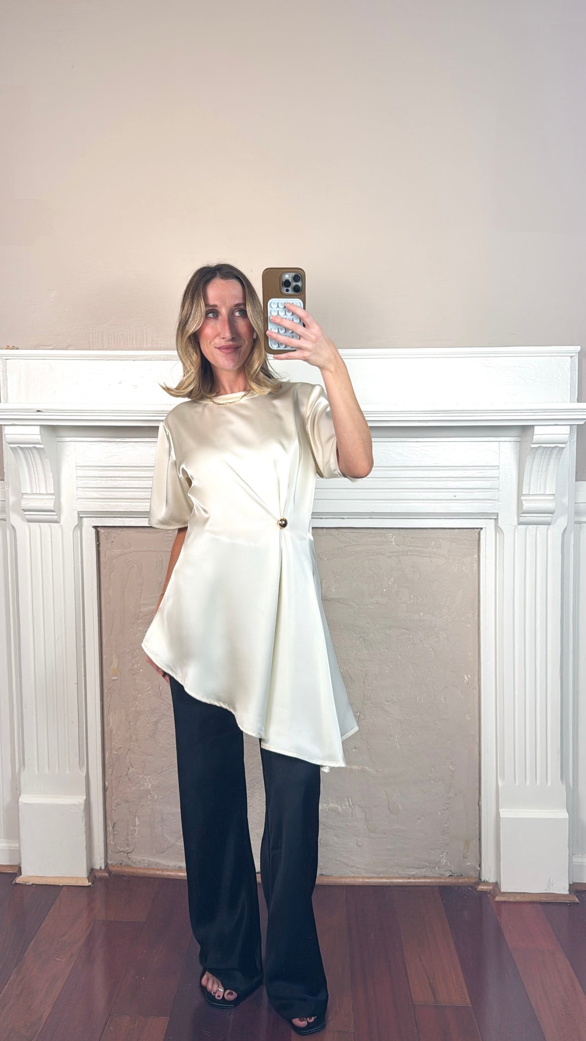 Sally Satin Blouse