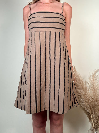 Tanya Striped Mini Dress