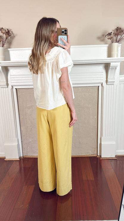 Mustard Wide Leg Pants