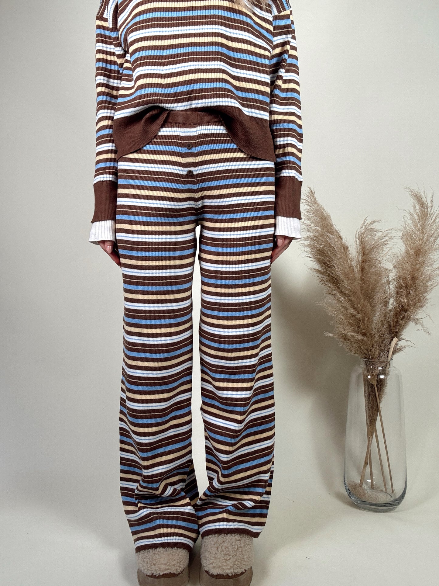 Cocoa Collar Sweater Set - MID NOVEMBER
