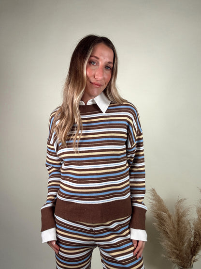 Cocoa Collar Sweater Set - MID NOVEMBER