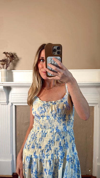 Jolie Floral Smocked Maxi Dress