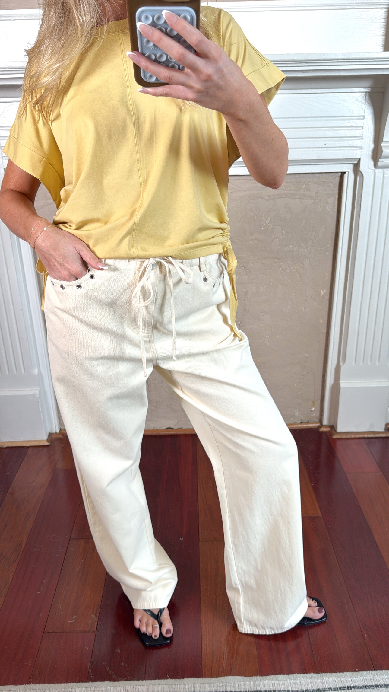 Mid rise Tie Jeans - PREORDER JUNE 17