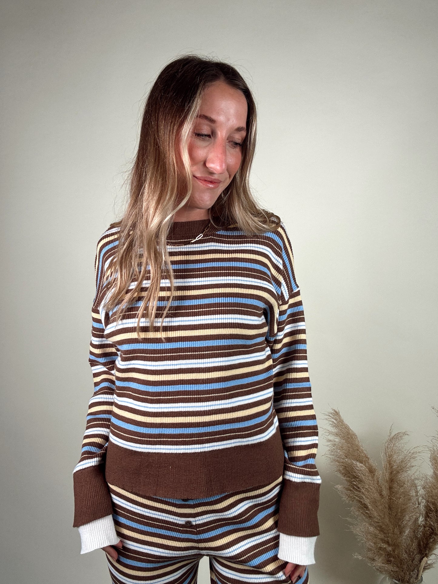 Cocoa Collar Sweater Set - MID NOVEMBER
