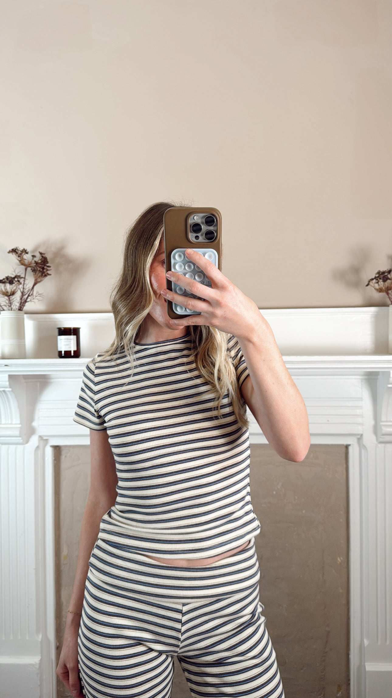Lottie Stripe Knit Pants Set